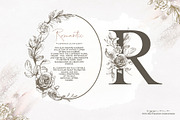 Floral Vintage Alphabet | Monograms, an Illustration by Tinydew (Thumbnail 2 of 7)