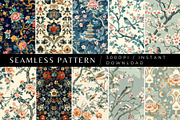 10 Chinoiserie Chic Seamless Pattern, a Pattern Graphic by Inknfolly (Thumbnail 1 of 7)
