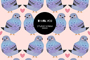 Doves rose, a Pattern Graphic by StudioSonna (Thumbnail 3 of 3)