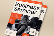 Orange Business Seminar Flyer Set, a Flyer Template by graphicook (Thumbnail 2 of 3)