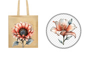 Watercolor Spring Flower Clipart, an Illustration by Design Market (Thumbnail 5 of 5)