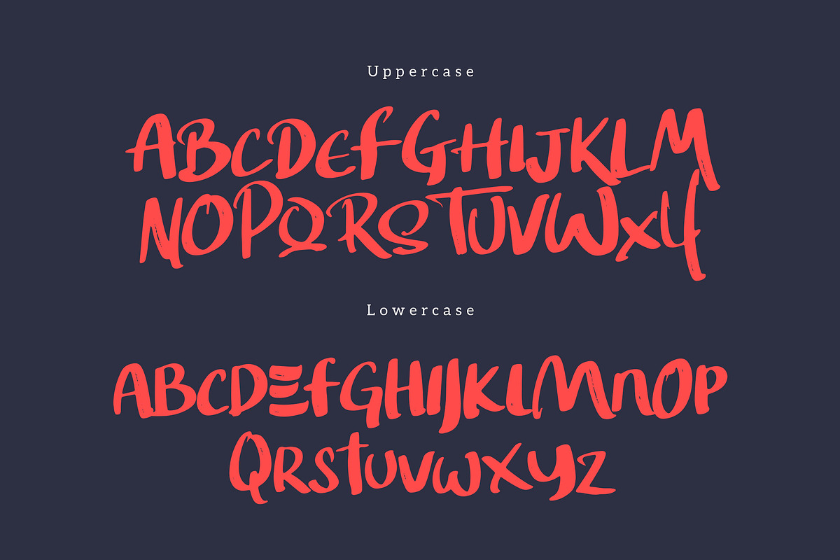 Wicked Steam - Handwritten Font, a Script Font by Krakenbox Studio (Photo 8 of 11)