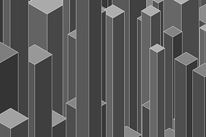 abstract skyscrapers art gray on white white border, a Photo by WorldOfPhotos