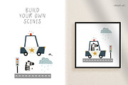 Cute Cars Clipart & Patterns, an Animal Illustration by AlekseliArt (Thumbnail 6 of 14)
