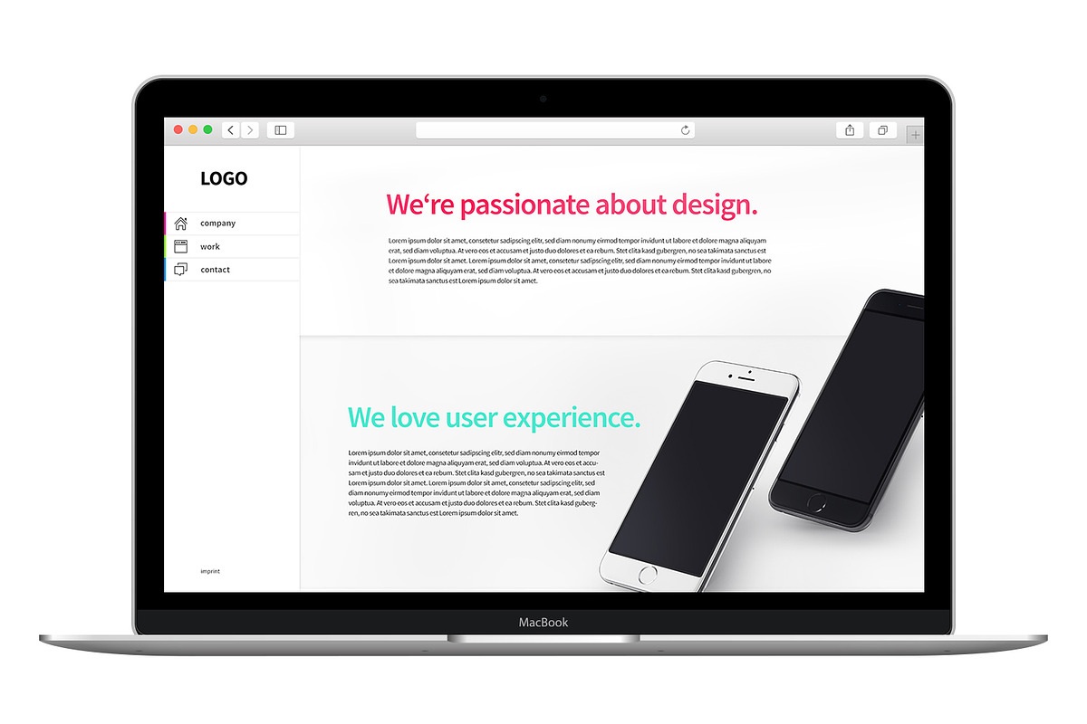 Portfolio website, a Websites & App Template by AndreasGalster (Photo 2 of 6)