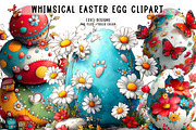 whimsical easter egg clipart, an Illustration by CreationArt (Thumbnail 1 of 6)