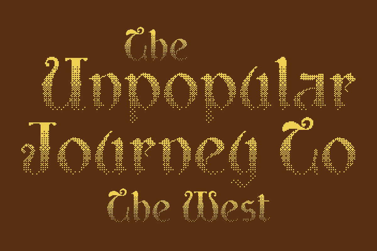 CS Rupinder Halfpixel, a Serif Font by Craft Supply Co. (Photo 4 of 8)