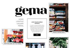 GEMA - Personal Blogging Theme