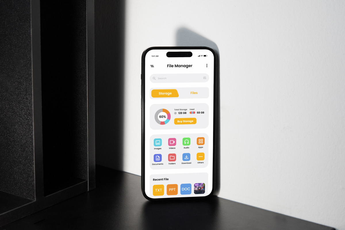 FileGrid - File Manager Mobile App, an App Template by trabaskriya (Photo 3 of 6)