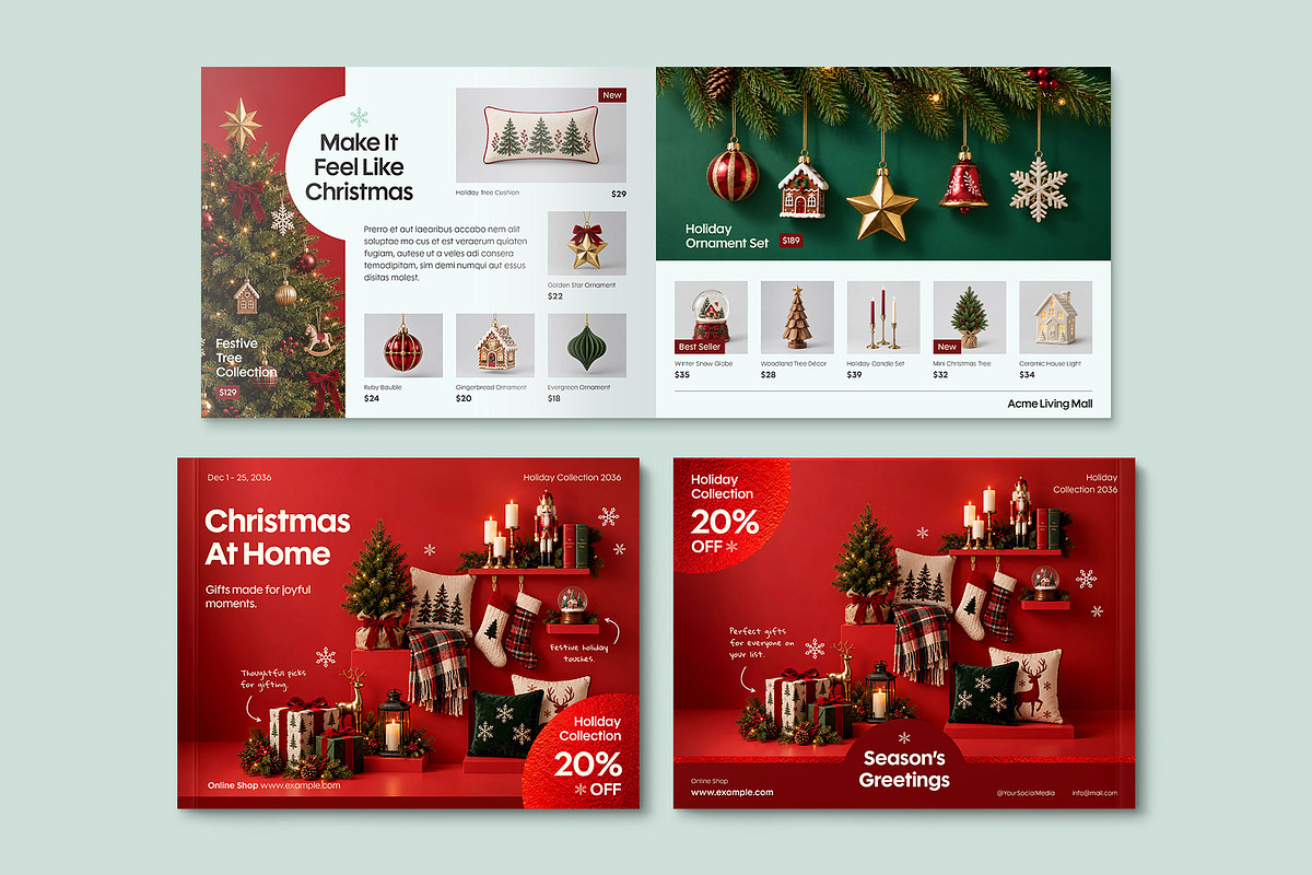 Landscape Christmas Catalog, a Brochure Template by BrandPacks (Photo 3 of 4)