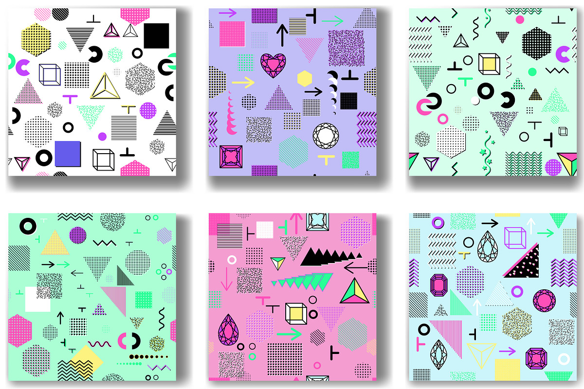 Memphis seamless pattern, a Pattern Graphic by artabramova (Photo 5 of 5)