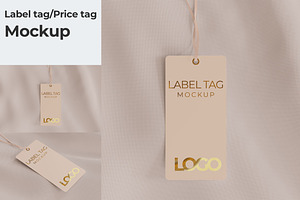 Label Tag Mockup Photoshop Template