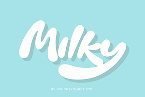 Milky - A Bright And Bubbly Font