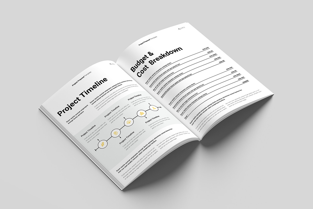 Project Proposal Template, a Brochure Template by GoldenGrid Studio (Photo 6 of 10)