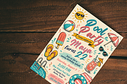 Pool Party Birthday Invitation, an Invitation Template by heynomi (Thumbnail 9 of 19)