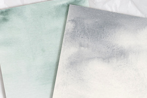 Set Of 14 Watercolor Backgrounds