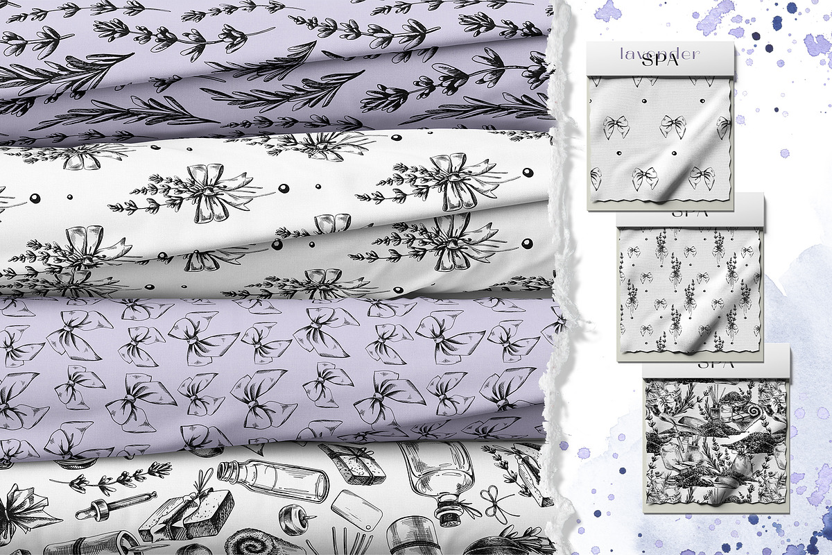 Cosmetics lavender SPA line clipart, an Illustration by NATASHA CHU (Photo 14 of 16)