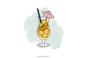 DRINKS BUNDLE Procreate Stamps, a Brush Add-On by Michelle Kirsch Creative (Thumbnail 16 of 18)