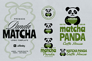 Panda Matcha Logo Template, a Branding & Logo Template by Headfonts (Thumbnail 1 of 3)