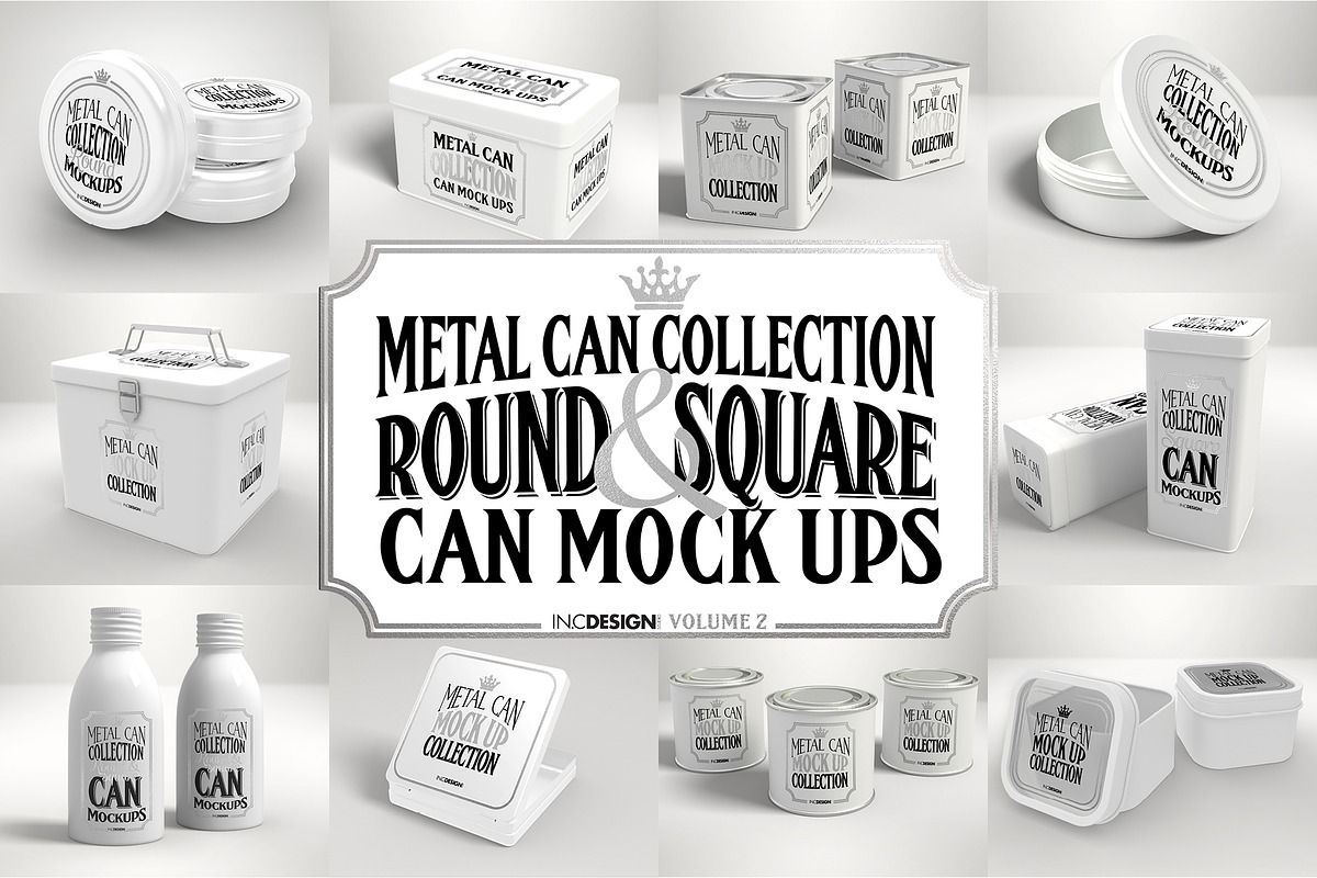Vol2. Metal Can Mockup Collection, a Cups & Container Mockup by INCDesign (Photo 22 of 23)