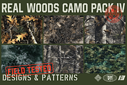 Real Woods 6x Seamless Camou Pack, a Pattern Graphic by darkmatter_graphicworks (Thumbnail 1 of 4)