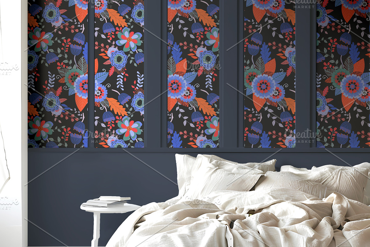 Wallpaper Bedroom Scene  Mockup, a Product Mockup by Nora Gad (Photo 13 of 24)