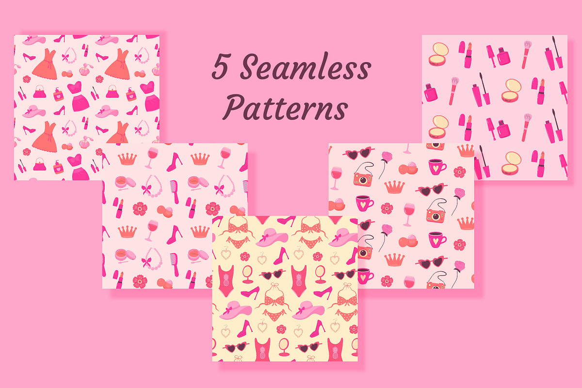 Pinkcore 2000s style bundle, an Object Illustration by JulyGart (Photo 3 of 5)