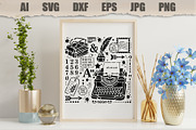 Stencil Vintage Writing Desk, an Object Illustration by MARYCRAFTIRIA (Thumbnail 3 of 3)