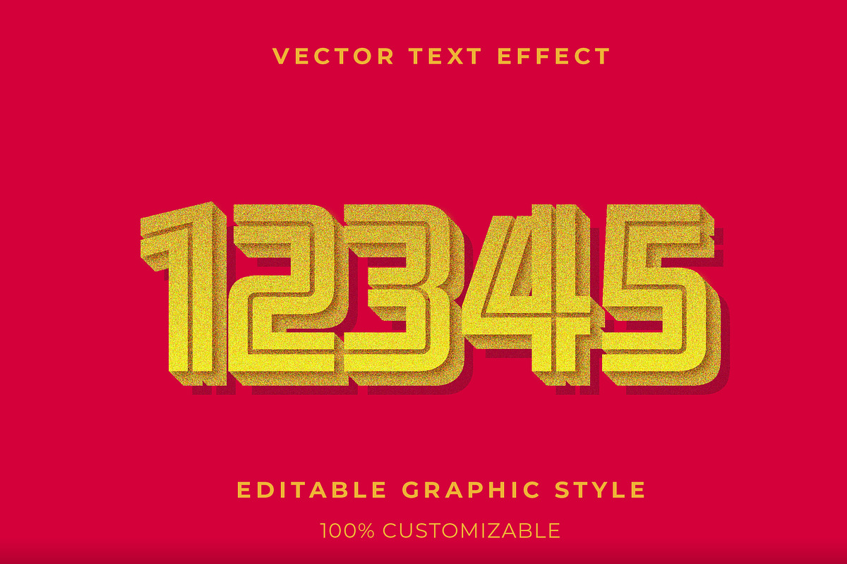 Golden Bold Layered Text Effect preview 2
