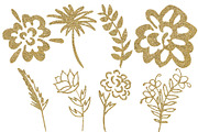 Botanical Metallic Plants & Flowers, an Object Graphic by kristiangallagher (Thumbnail 3 of 5)