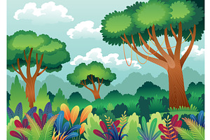 Jungle fairytale. Forest or garden, an Illustration by the8monkey