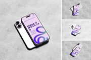 iPhone 17 Mockup, an iPhone Mockup by HanaSaka_Studio (Thumbnail 1 of 5)