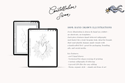 Whimsical Celestial Curtain Frames, a Decorative Illustration by Summer Nightingale Art (Thumbnail 11 of 12)