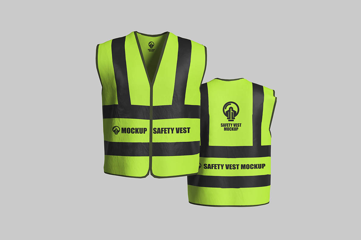 Clean Safety Vest Mockup, a Mockup by My Code Std (Photo 5 of 6)