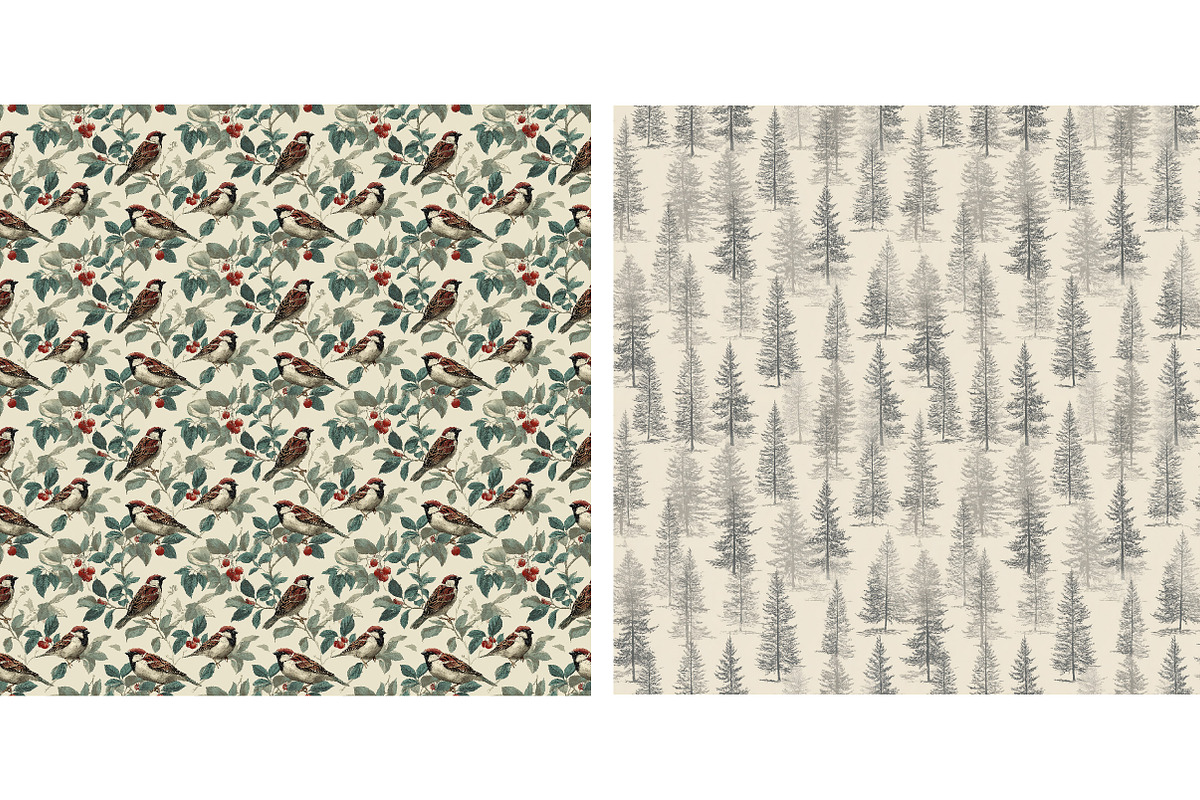 Rustic Neutral Winter Boho Christmas, an Illustration by Designking (Photo 3 of 4)