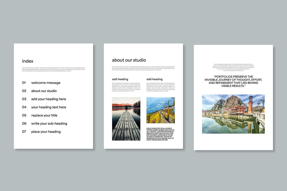 Creative Portfolio EBook Template preview 3