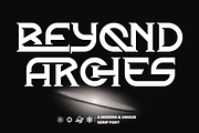 Beyond Arches – Futuristic Font, a Serif Font by 177Studio (Thumbnail 1 of 8)
