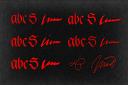 Calligraphy Procreate Brushes, a Brush Add-On by ZenLettering (Thumbnail 8 of 16)