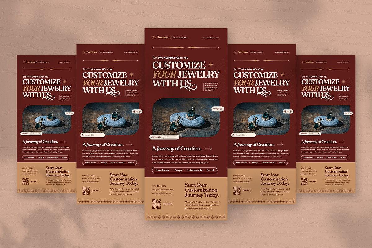 Customized Jewelry - Roll Up Banner, a Print Template by VUNIRA (Photo 3 of 3)