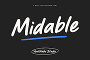 Midable - Bold Logo Marker Font, a Handwritten Font by Youthlabs Studio (Thumbnail 1 of 12)
