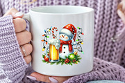 Watercolor Christmas Beers Clipart, a Seasonal Illustration by Rose Art (Thumbnail 7 of 7)