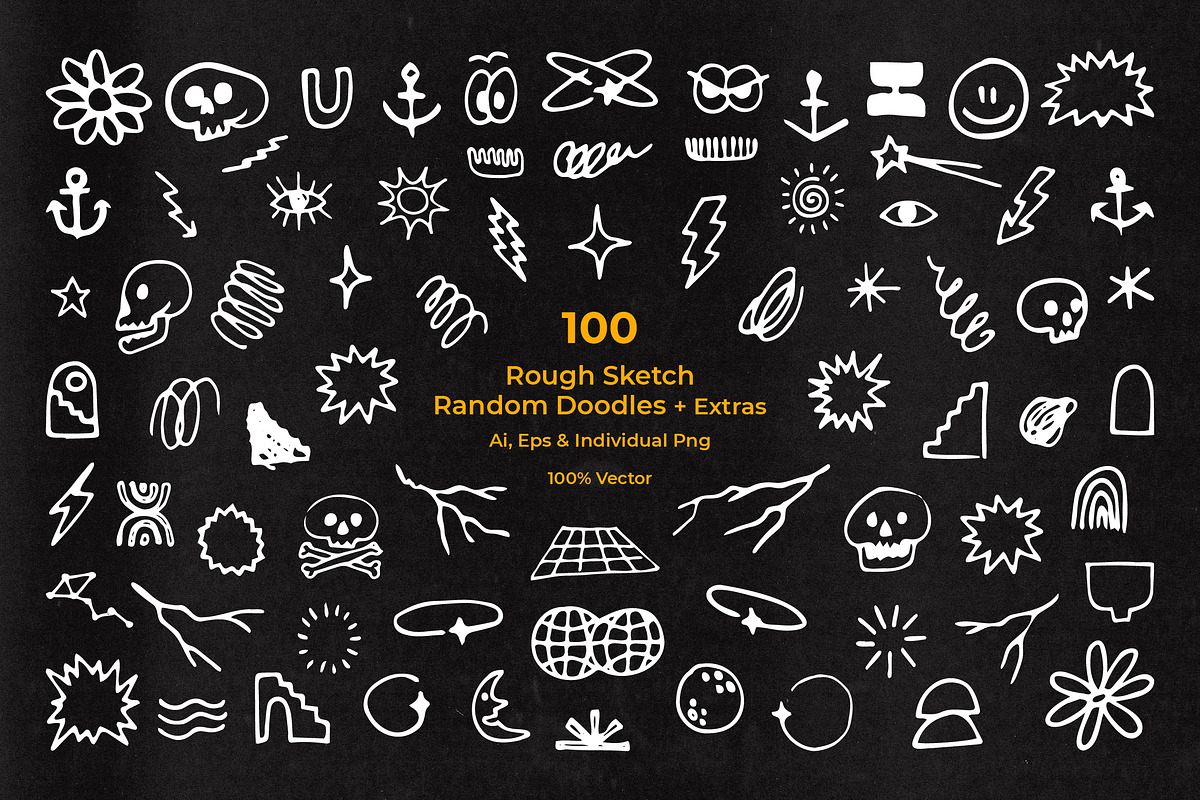 Rough Sketch / Doodles Collection, an Object Graphic by Dordar.Lab (Photo 1 of 8)