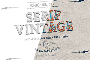 Chiquel - Serif Vintage Font