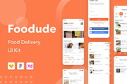Foodude - Food Delivery App Design, an App Template by Capi Product (Thumbnail 1 of 6)