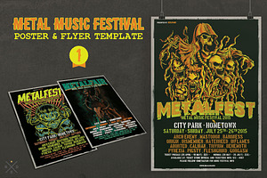 Metal Music Festival Poster & Flyer