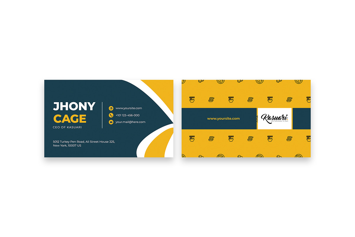 Business Card - Kasuari 2, a Business Card Template by Themes Awesome (Photo 3 of 4)