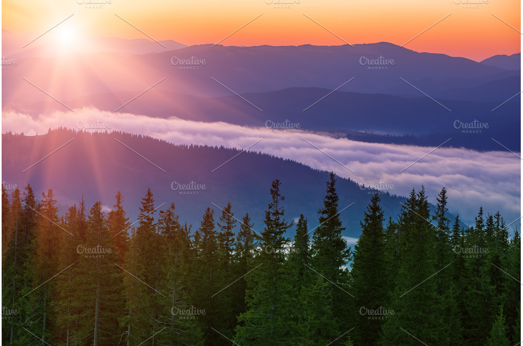 Morning mountain landscape, a Nature Photo by Nature and travel
