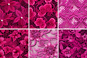 Magenta Lace Seamless Patterns, a Pattern Graphic by PrintablesByFranklyn (Thumbnail 3 of 4)