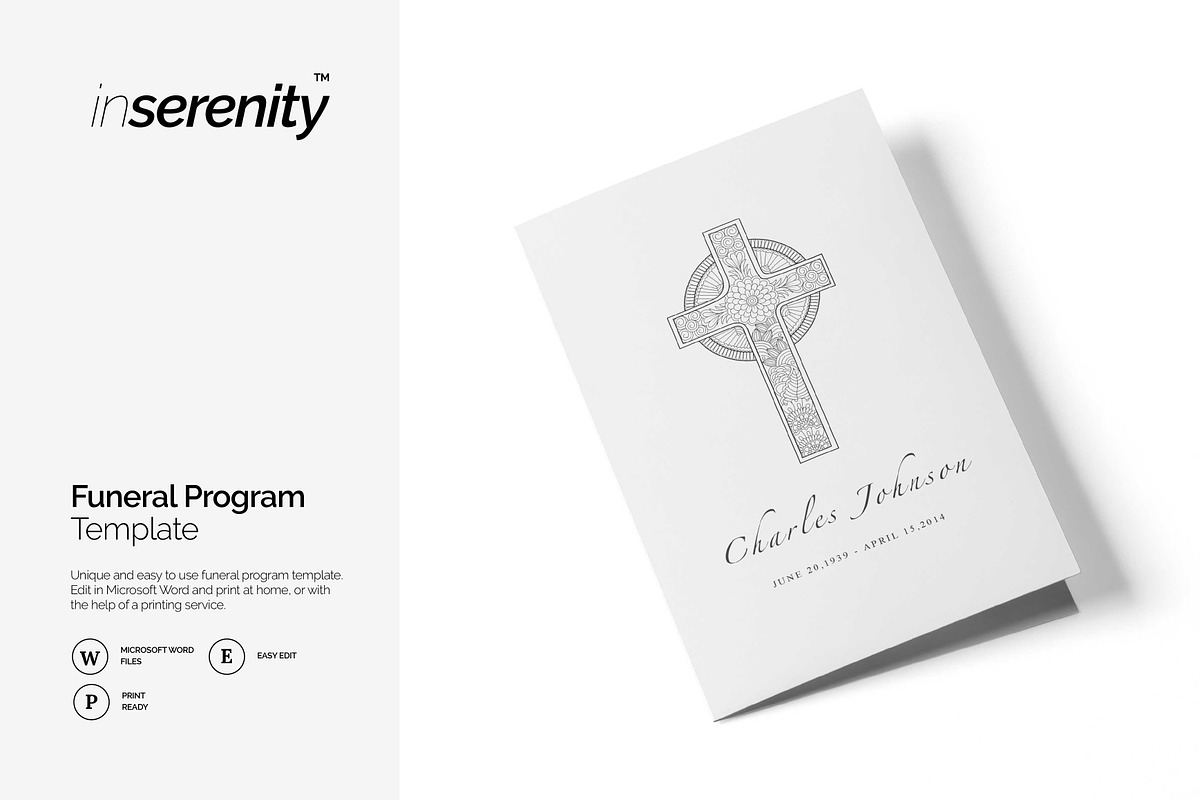 Funeral Pamphlet, a Templates & Theme by inserenity (Photo 1 of 5)