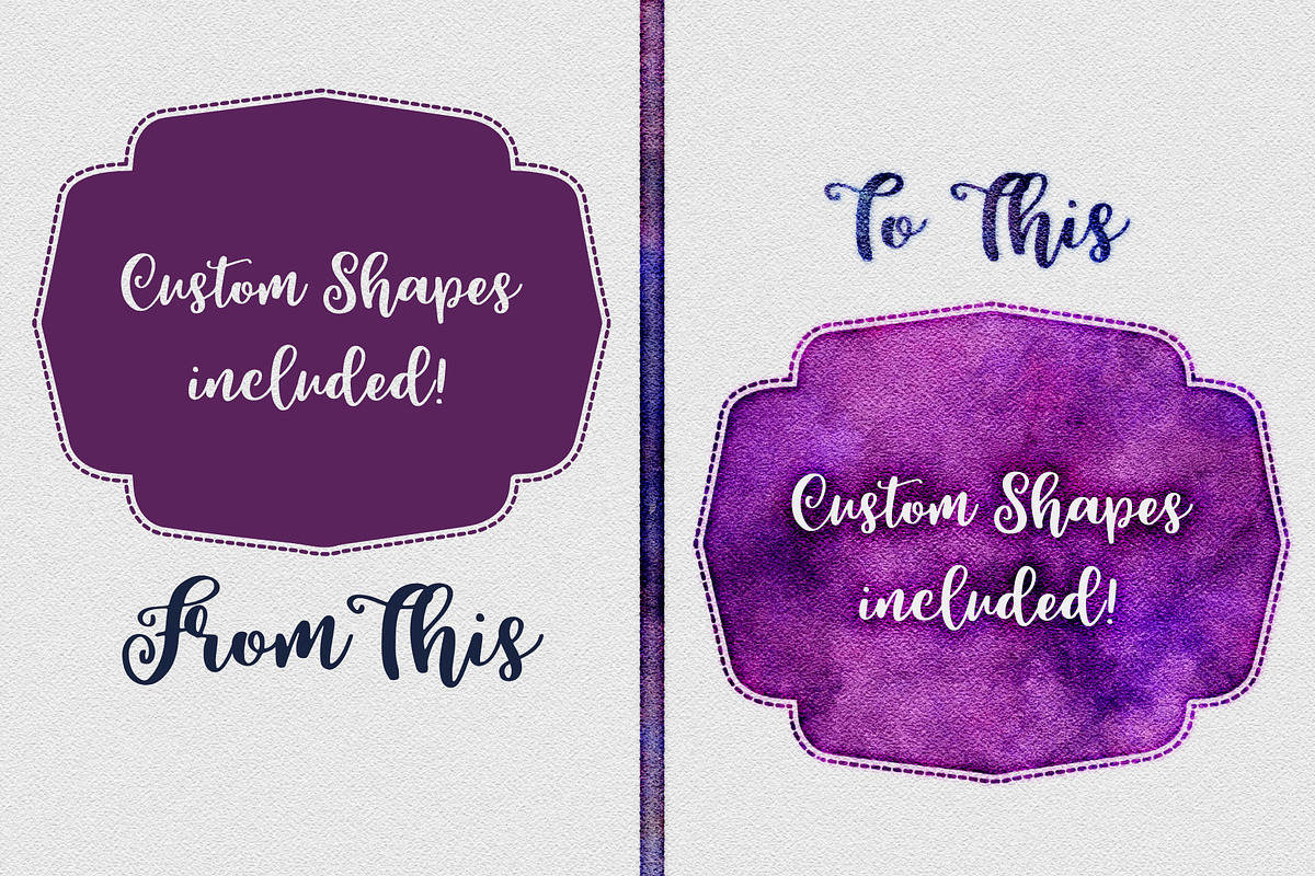 Watercolor Generator for Photoshop, a Texture Graphic by ClipartBrat Graphics (Photo 7 of 9)